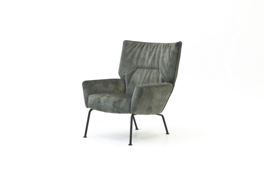 stylowy fotel Paterno, welurowy fotel, elegancki fotel